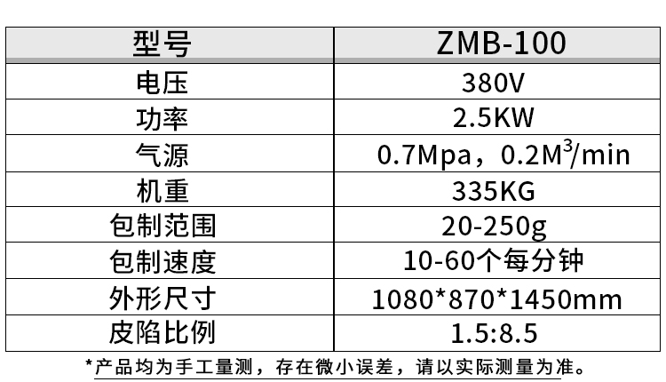 正麦包馅机参数2